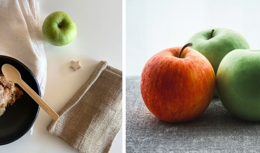 Crumble κέικ με αχλάδια και μήλα Crumble κέικ με αχλάδια και μήλα