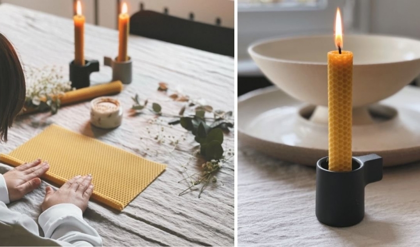 Κιτ χειροποίητης λαμπάδας από βιολογικο κερί Κιτ χειροποίητης λαμπάδας από βιολογικο κερί