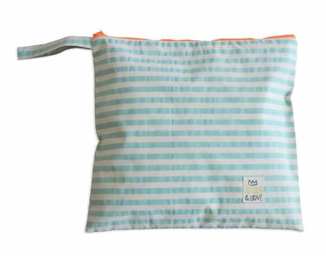 bleecker & love bag stripes green