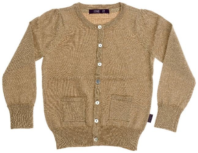 gold cardigan