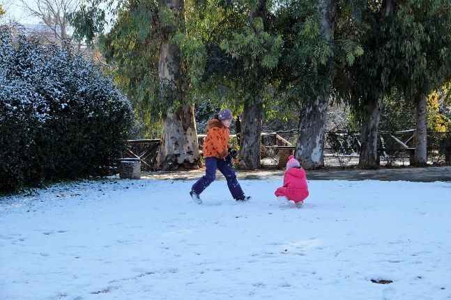 χιόνι στην αθήνα